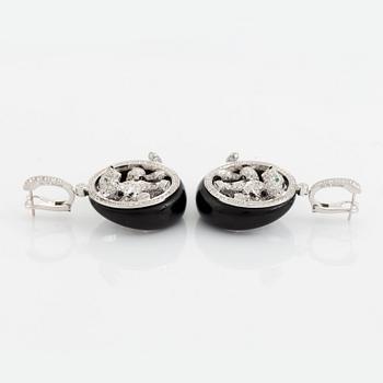 A pair of Cartier Panthère earrings.