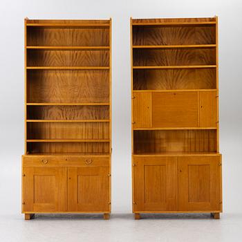 Josef Frank, two model B2112 bookcases, Firma Svenskt Tenn, Sweden, before 1985.