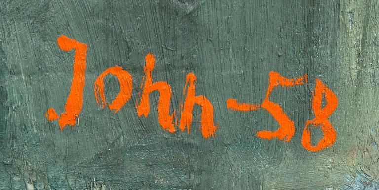 Gunnar Jonn, olja på uppfodrad duk, signerad och daterad -58.