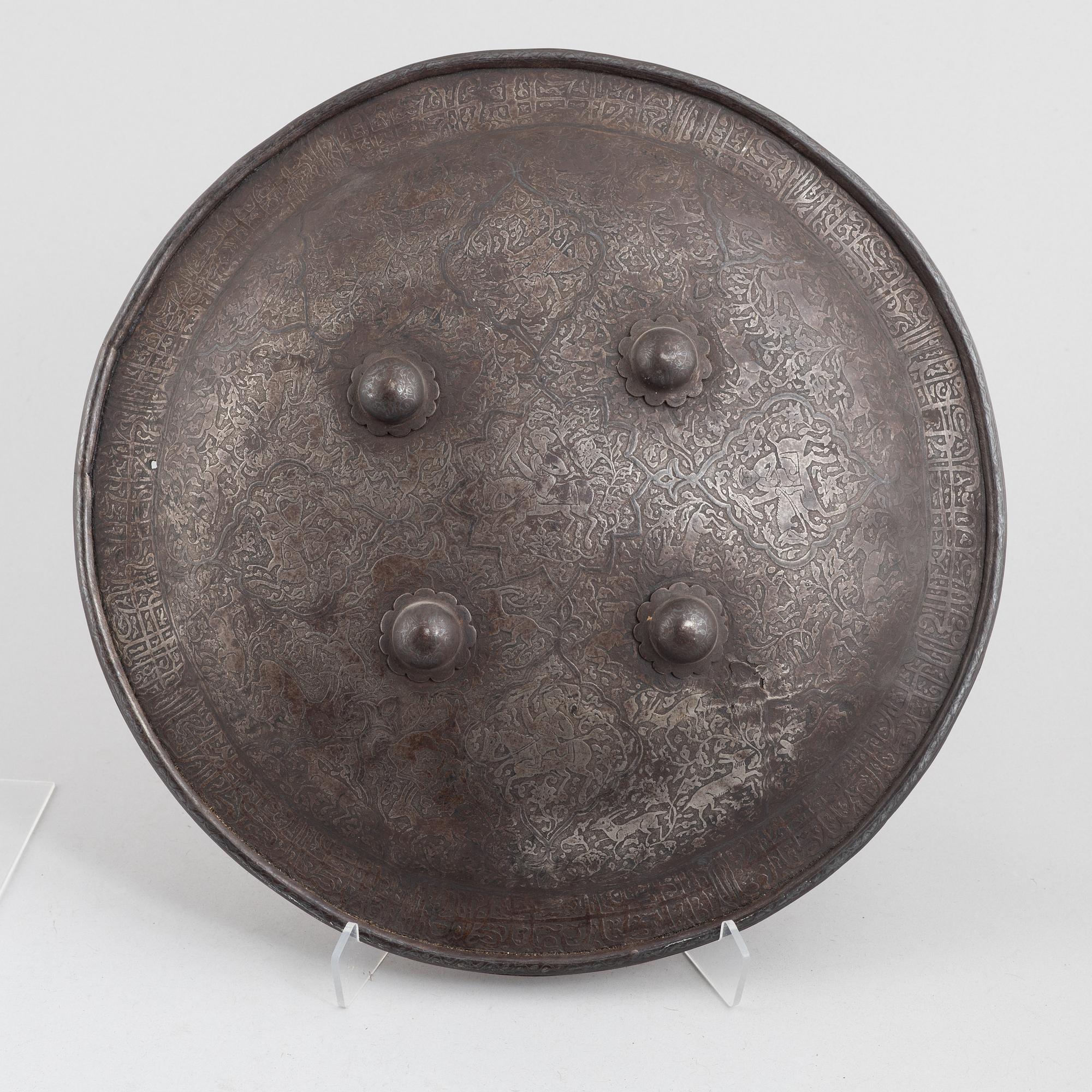 Shield, dahl, Indo-Persian, late 19th century.