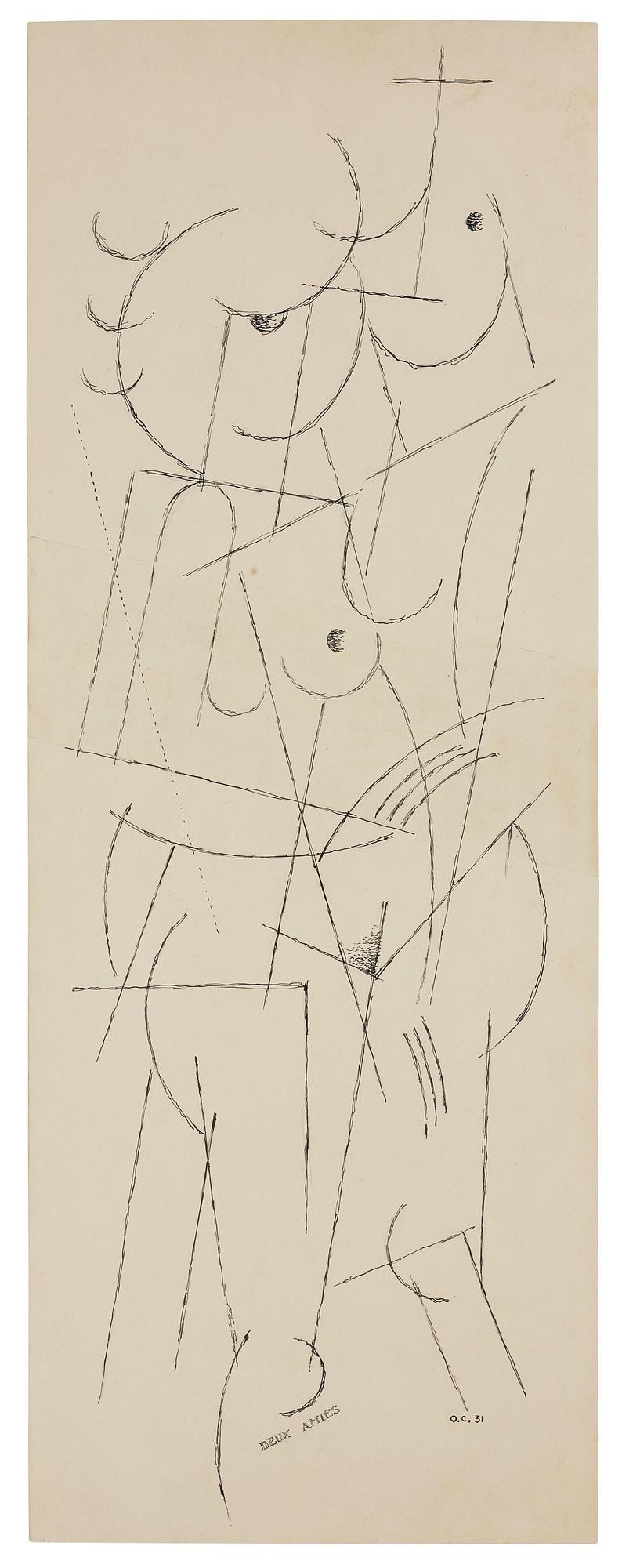 Otto G Carlsund, "Deux amies".