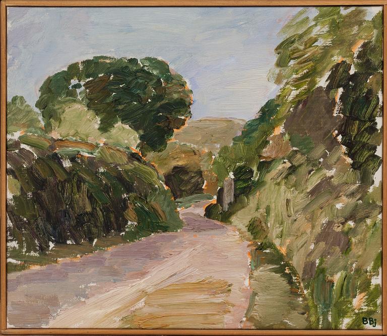 BENTE BJERREGAARD, olja på duk, signerad.