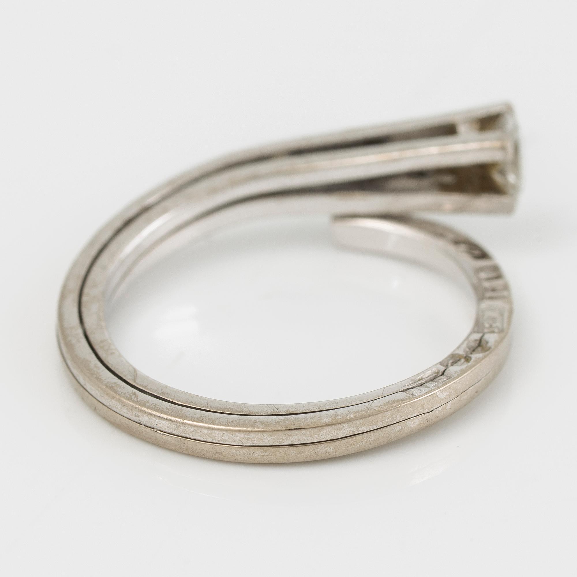 Ring, Sandström & de Wit, 18K white gold with brilliant-cut diamond 0.25 carat.