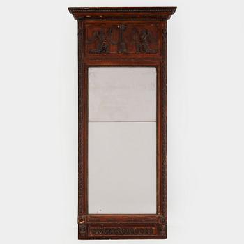 An Empire mirror, Stockholm, early 19th century.