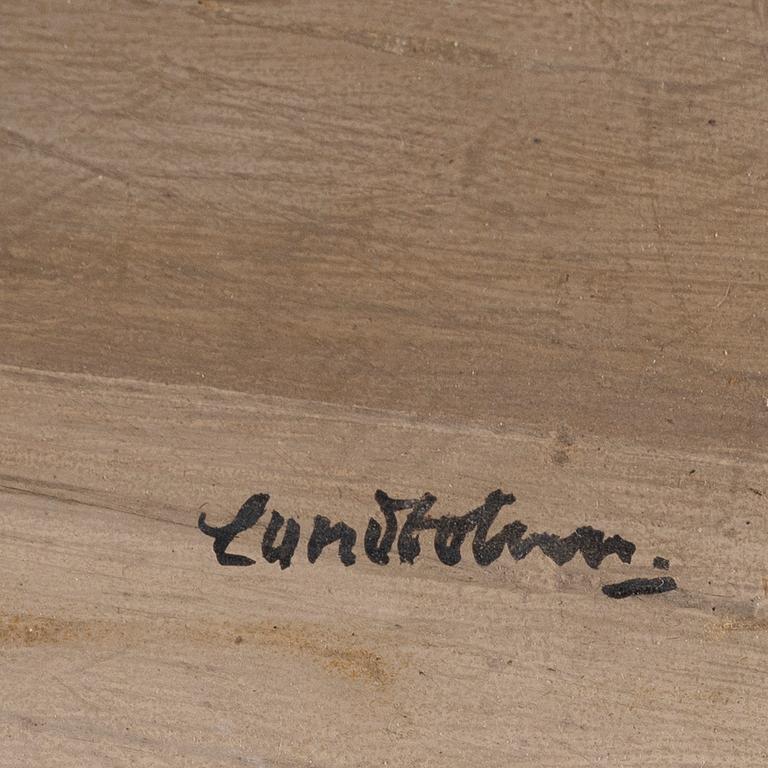 Sixten Lundbom, oil on panel, signed.