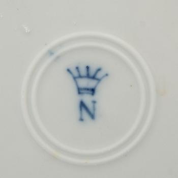 Plates 6 pcs Napoli-like mark around 1900 porcelain.