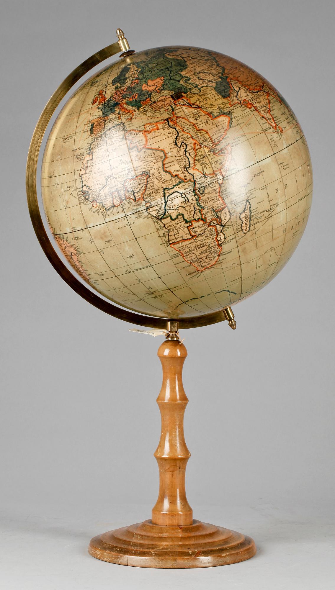 JORDGLOB, Prof dr Krauses Handels och samfärdsglob, 1900-talets första hälft.