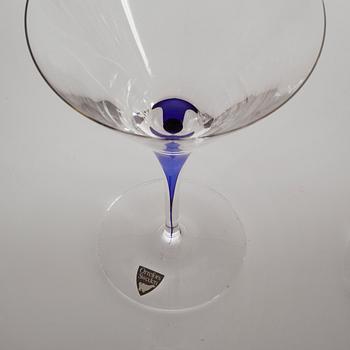 ERIKA LAGERBIELKE, glasservisdelar, 38 st, "Intermezzo", Orrefors, 1900-talets andra hälft.