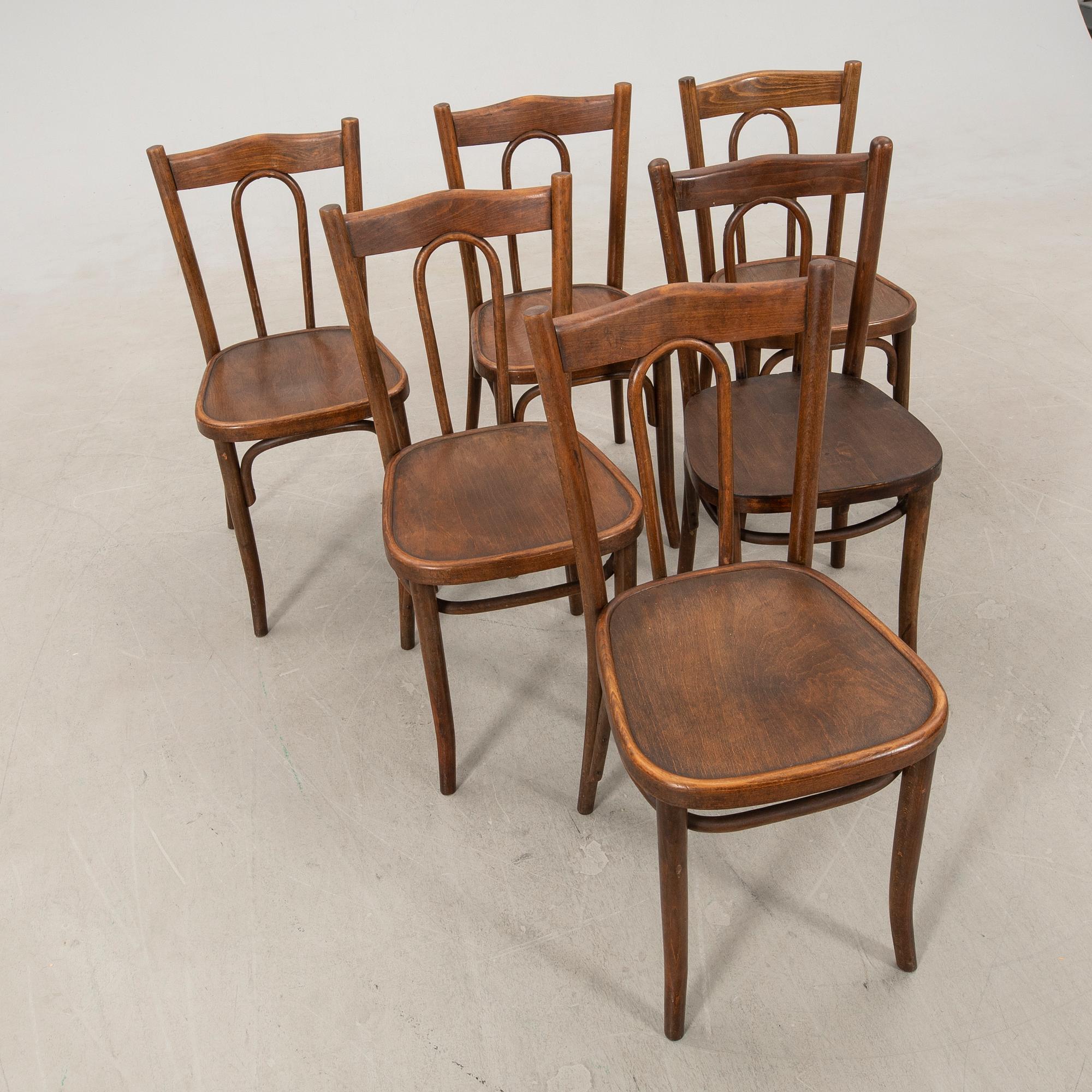 Chairs 6 similar early 20th century.