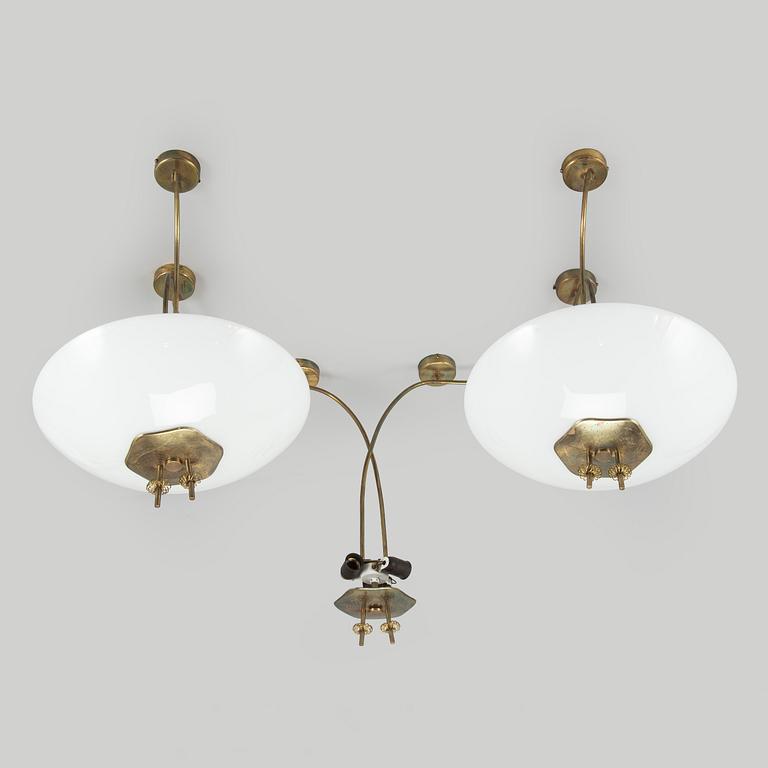Paavo Tynell, Chandelier, for Taito. Made to order 1950.