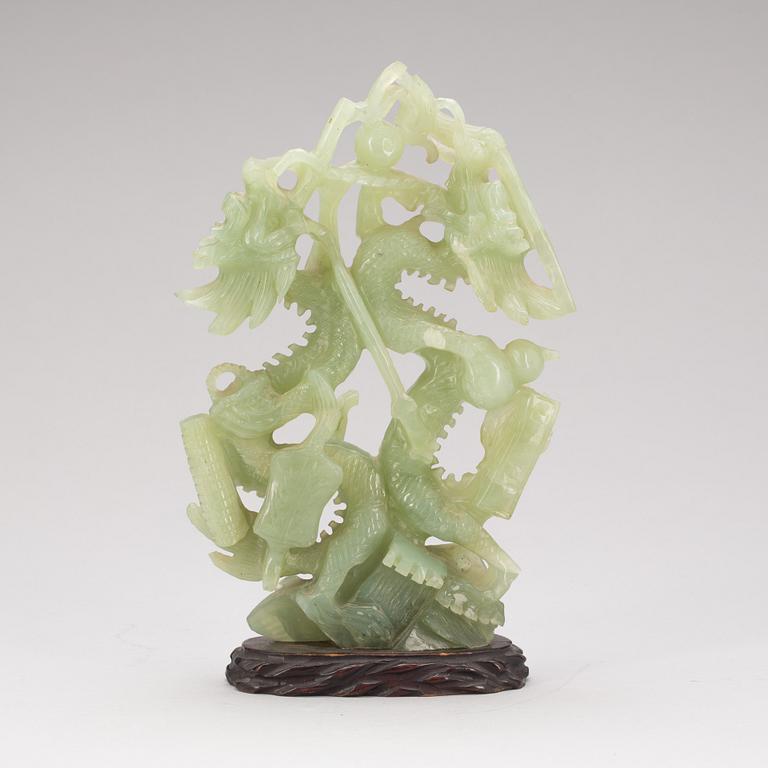 SKULPTUR, Jade, Kina, 1900-tal.