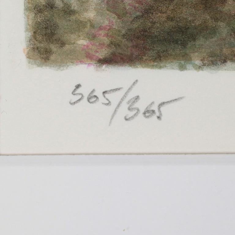 GUNNAR "GEBBE" BJÖRKMAN, färglitografi, signerad och numrerad 365/365.