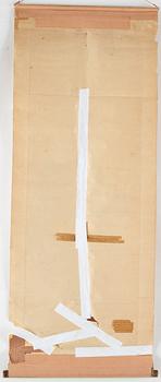 A Chinese scroll painting by un unkown artist, late Qing dynasty.