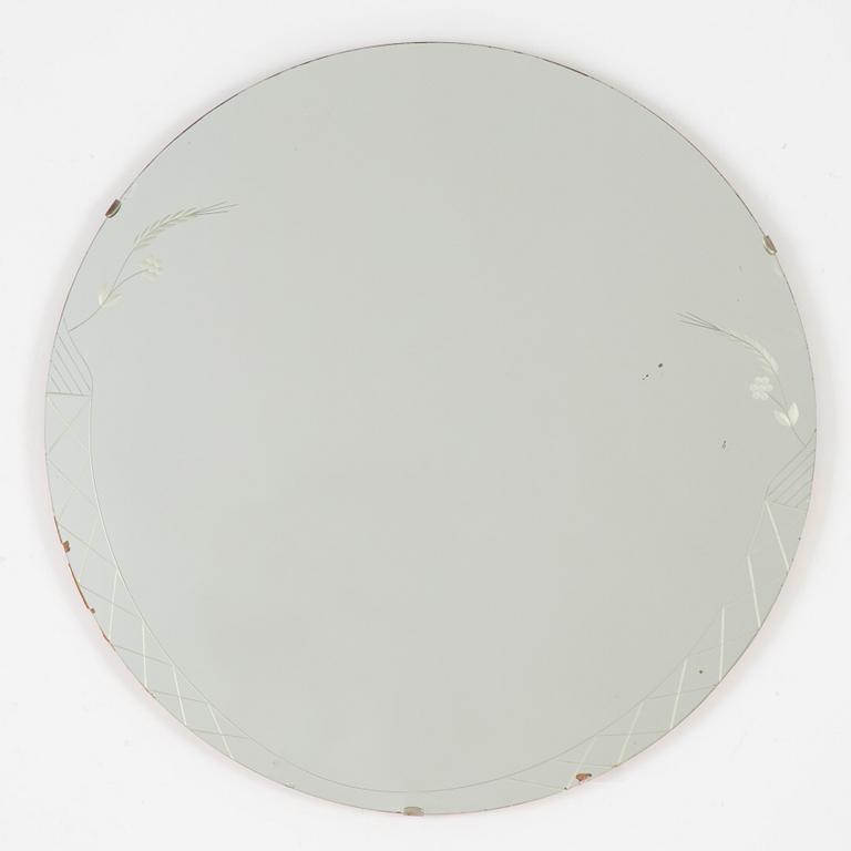 A mid 20th century mirror, Glas&Trä, Sweden.