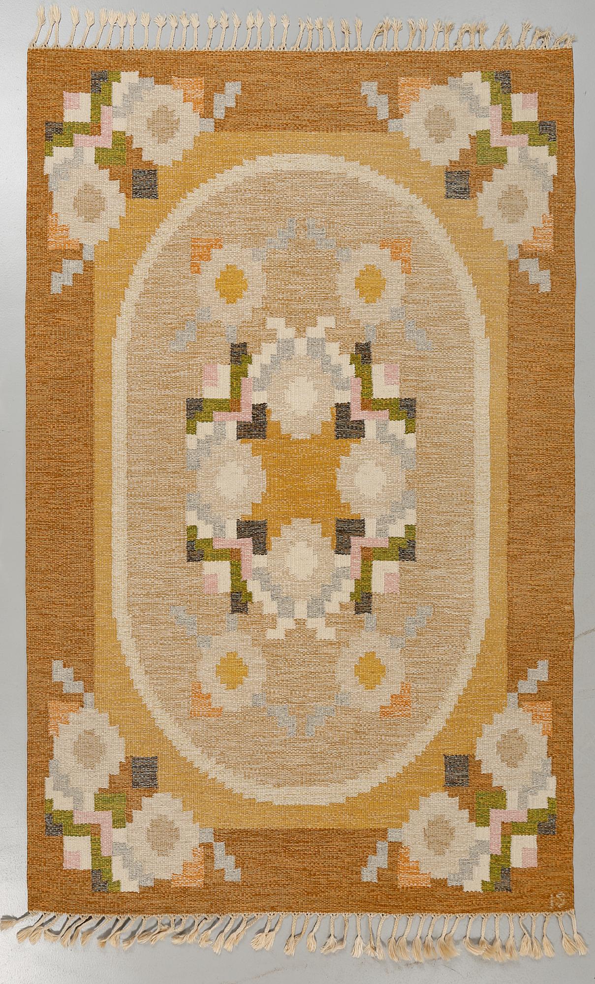 MATTA, rölakan, Ingegerd Silow, monogramsignerad, 1900-talets andra hälft, 235 x 170 cm.