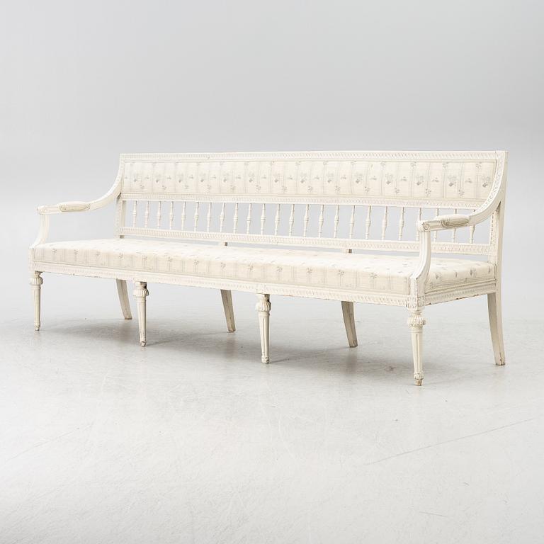 Soffa, Gustaviansk, 1700-talets slut.