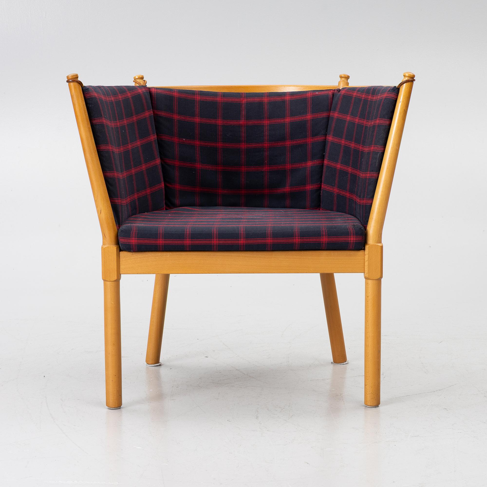 Børge Mogensen, fåtölj, "Tremme", Fritz Hansen, Danmark, 1900-talets andra hälft.
