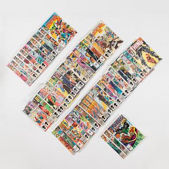Serietidningar, 45 st, kompletta serier, Secret Wars I, II, III, Marvel, USA, 1984-88.