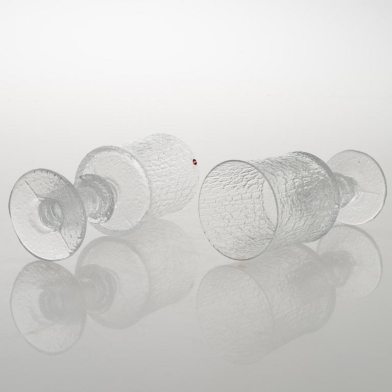 TIMO SARPANEVA, set of eight 'Juhlalasi' 2140 drinking glasses for Iittala.