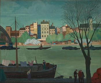 Akke Hugh Malmeström, View of the Seine, Paris.