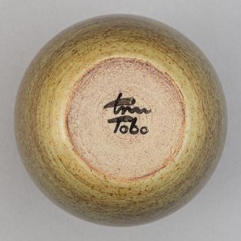 Erich & Ingrid Triller, a set of three stoneware vases, Tobo.