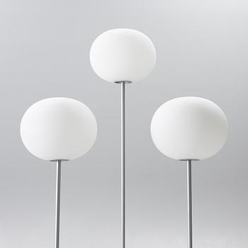 Jasper Morrison, three 'Glo-Ball' floor lamps, Flos, Italy.