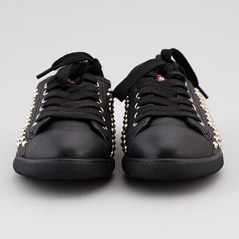 PRADA, two pairs of leather sneakers, size 35,5.