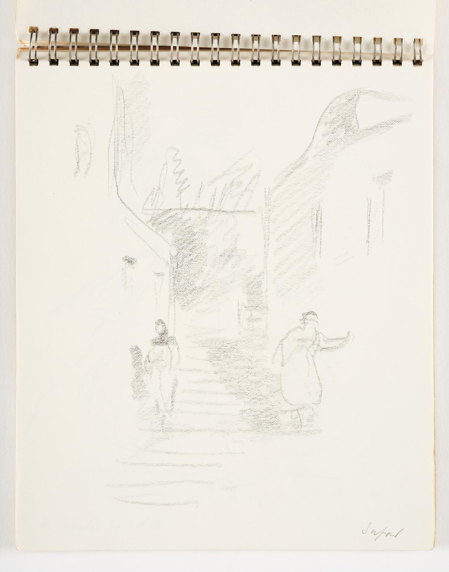 Lotte Laserstein, 4 skissböcker med blyertsteckningar.