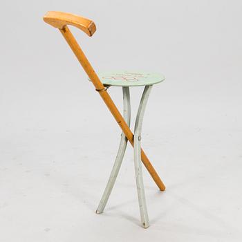 Seat/walking stick, 1952 Summer Olympics, Helsinki.