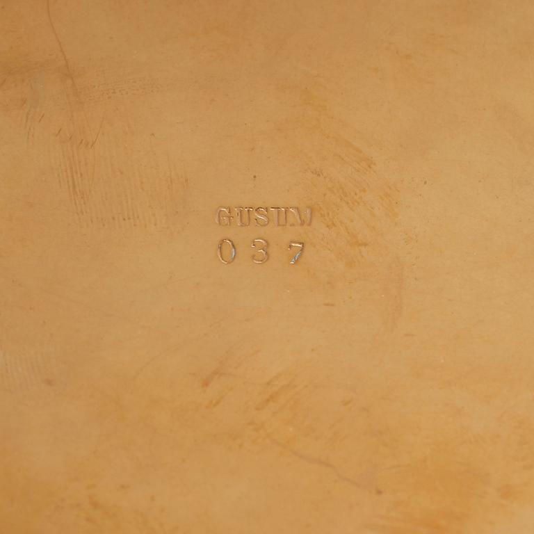 SKRIVBORDSSET, 4 delar, mässing, Gusum, tidigt 1900-tal.