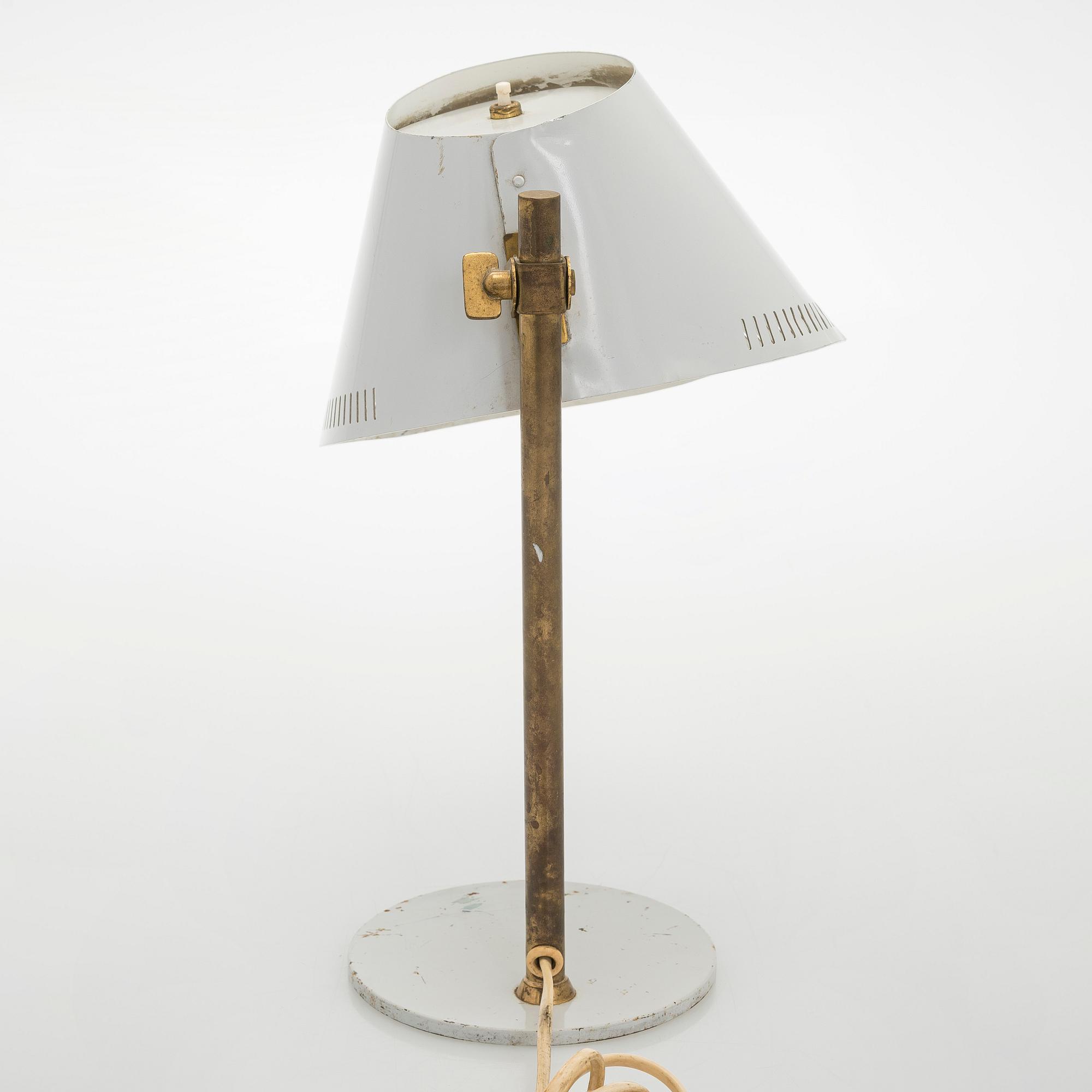 Paavo Tynell, bordslampa, modell 9227, Idman 1900-talets mitt.