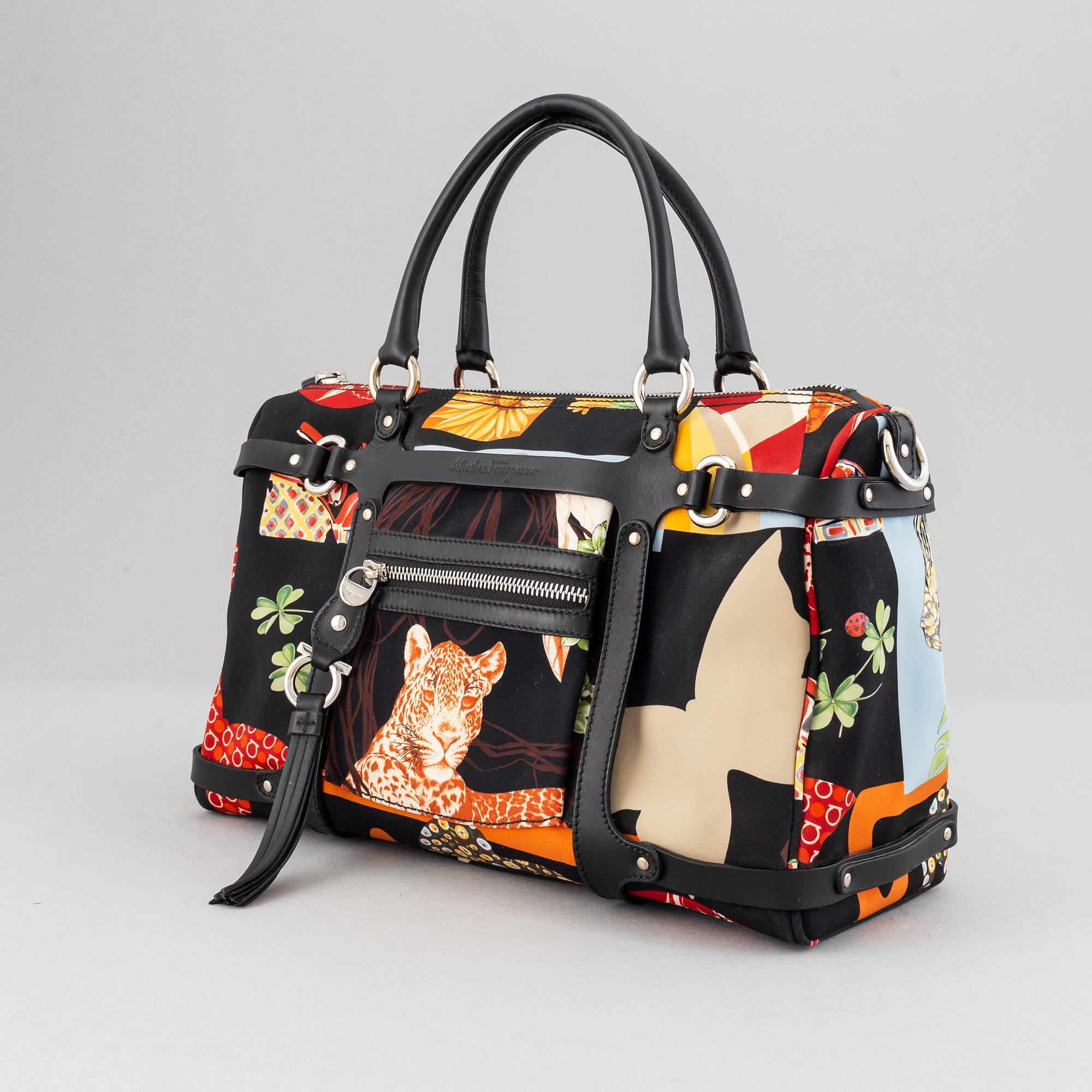Salvatore ferragamo animal print bag best sale