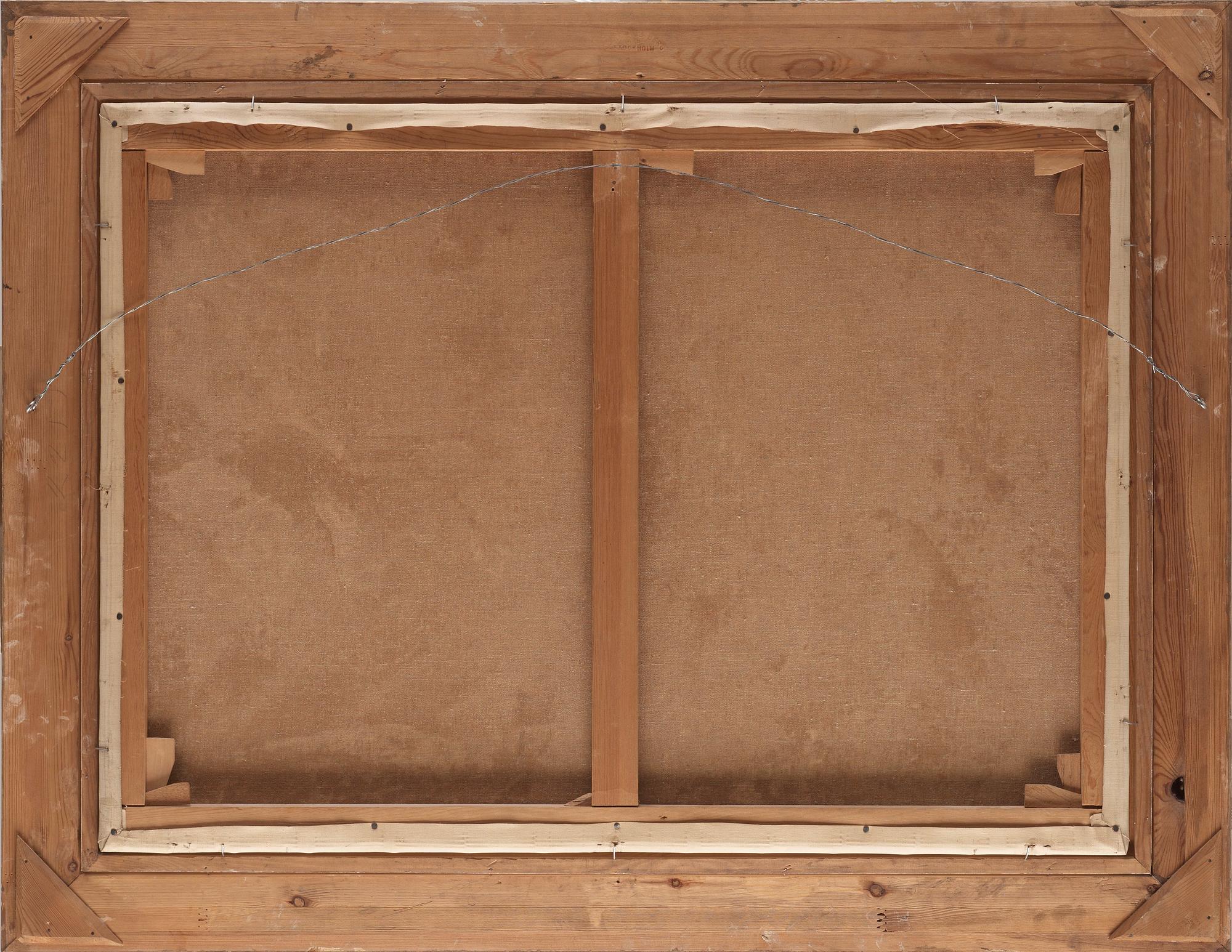 ANSHELM SCHULTZBERG, signerad A. Schultzberg, olja på duk.