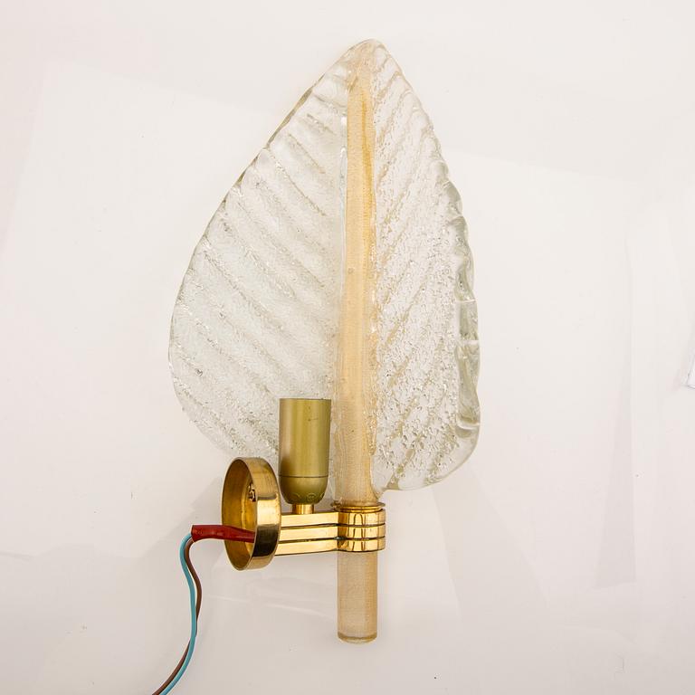 Barovier & Toso wall lamp Murano, Italy second half of the 20th century.