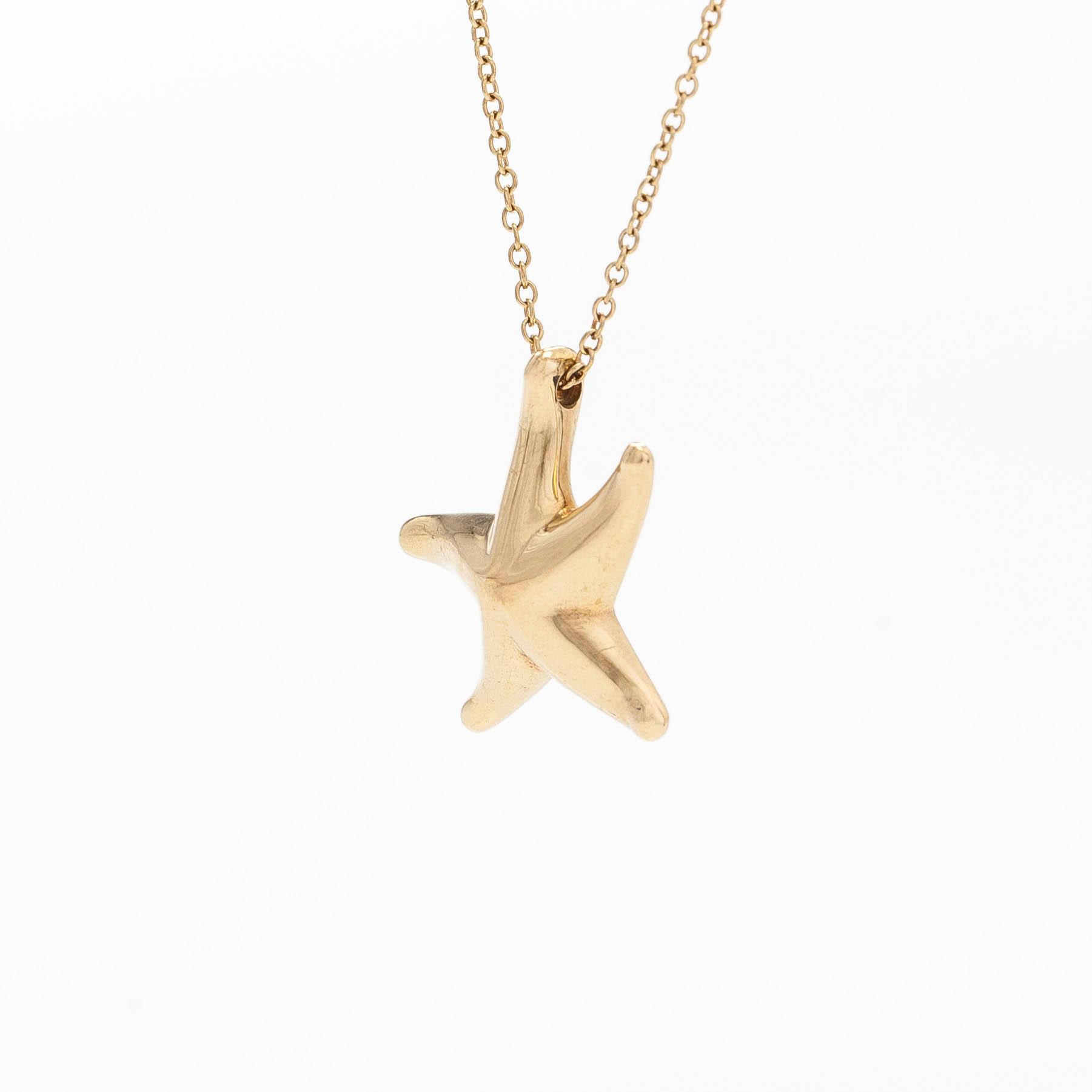 Tiffany, Elsa Peretti, an 18K gold 'Starfish' necklace.