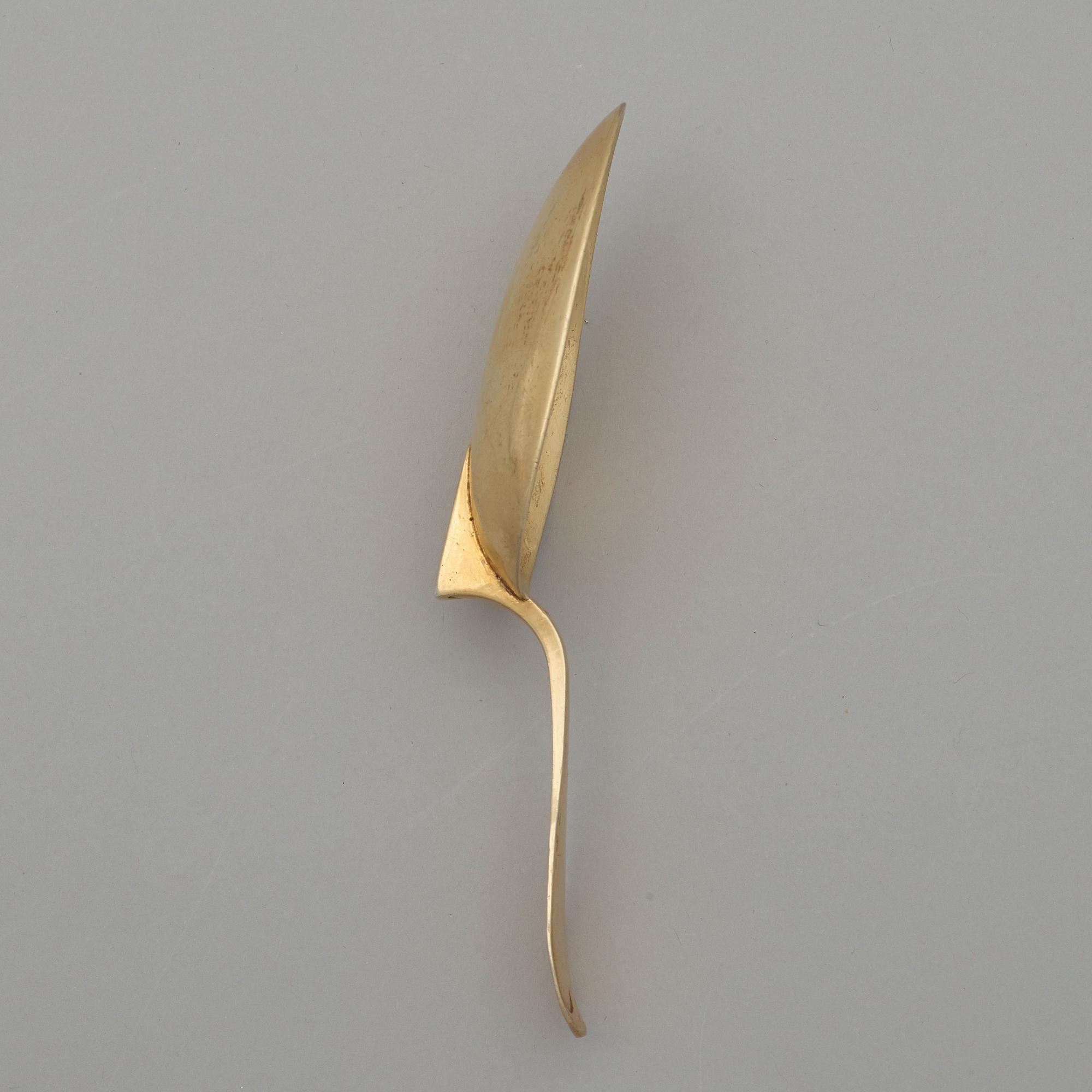 A Swedish early 19th century silver-gilt medicine-spoon, mark of Andreas Hallberg, Kristianstad 1802.