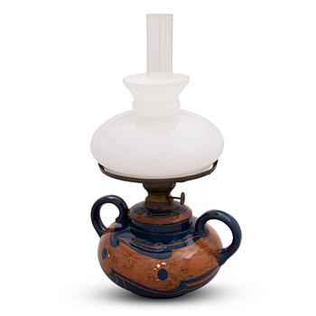 Alfred William Finch, A Finnish oil lamp around 1900 by Iris.