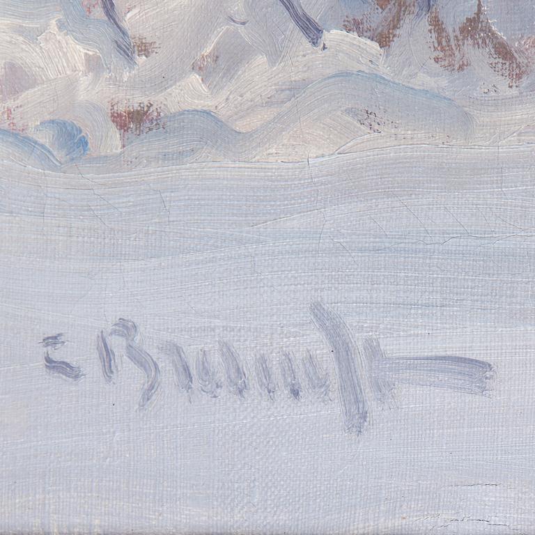 CARL BRANDT, olja på duk. Signerad.