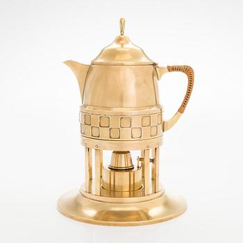 Glühwein pot with the warmer for WMF, Württembergische Metallwarenfabrik, early 20th century.