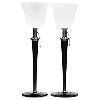 33. Lampe Mazda, a pair of table lamps, France.