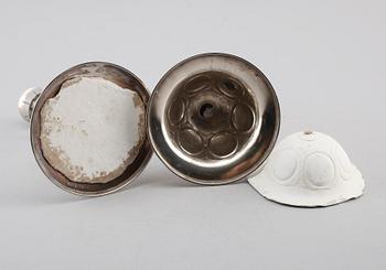 LJUSSTAKAR, 1 par, silver, GAB, Stockholm 1949. Vikt ca 400 g.