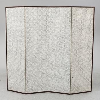A four panel Japanese folding screen, 20th century.