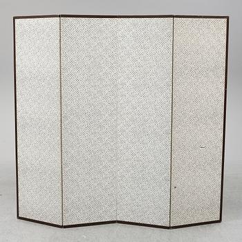 A four panel Japanese folding screen, 20th century.