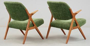 FÅTÖLJER, ett par, 1950/60-tal.