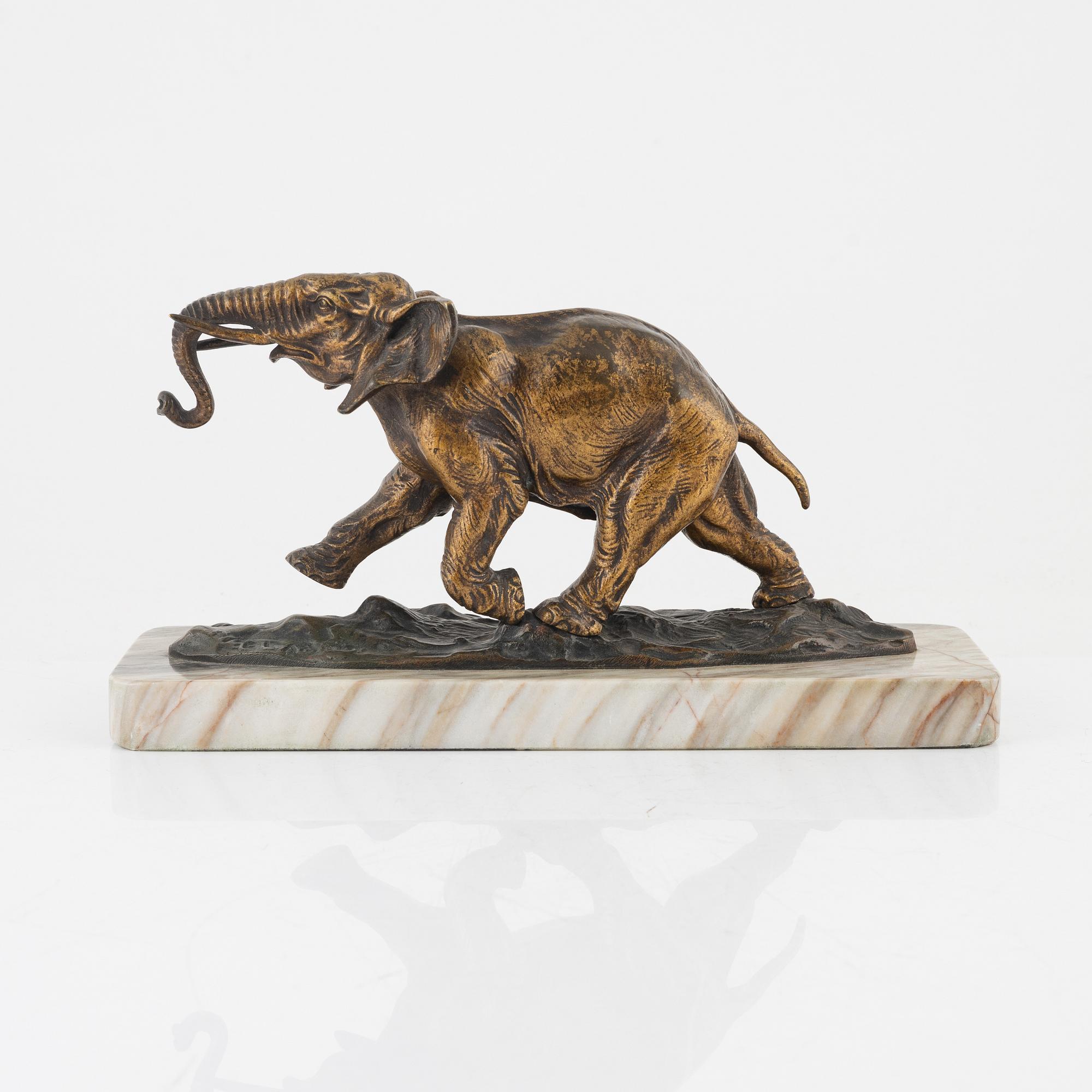 Ernest Louis Adnin, after, a bronze sculpture, signed.