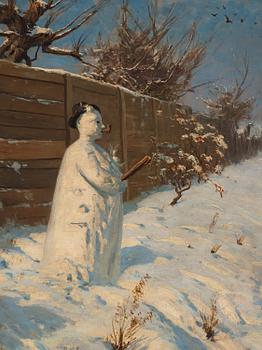 Hans Dahl, Snowball throwing.