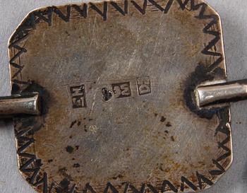 FICKUR, silver, John Ward, Fore Street London, sent 1700-tal.