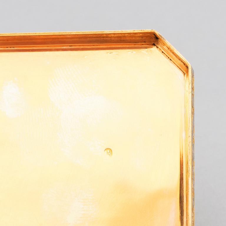 Dosa, guld och emalj, möjligen Schweiz, 1800-talets början, empire.