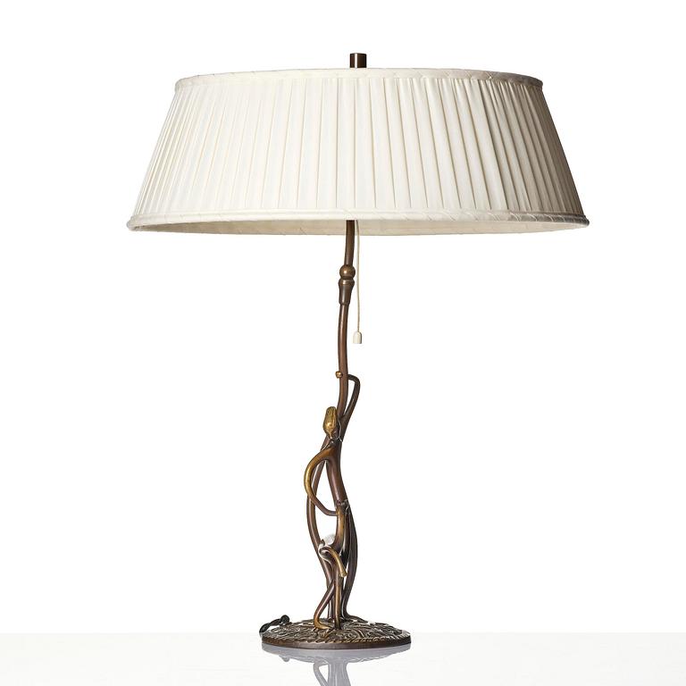 Bröderna Malmströms Metallvarufabrik, a table lamp model "2538", Malmö, 1930s.