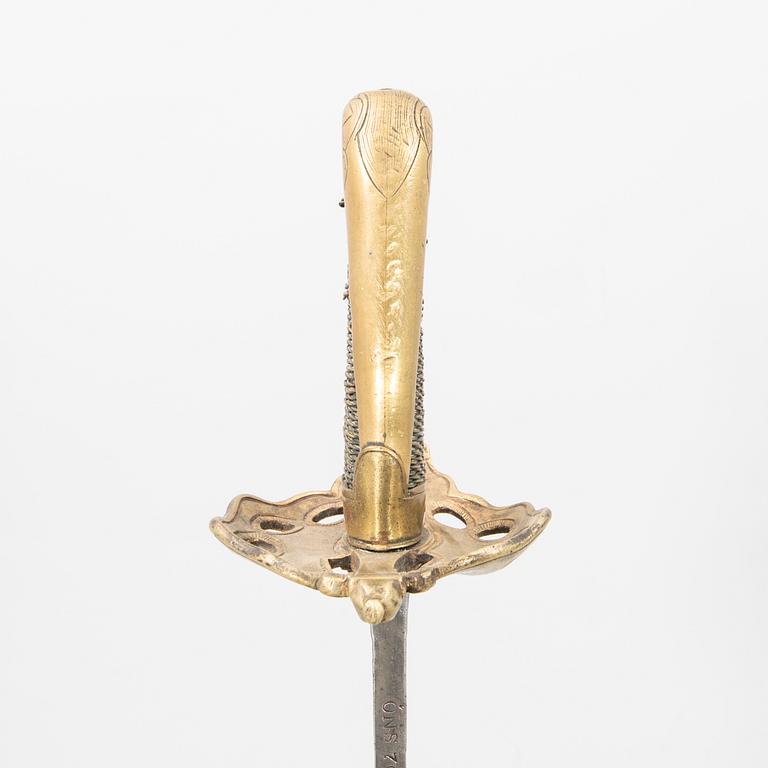 A Danish sabre, 18th/19th century.